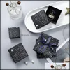 Jewelry Boxes Display Box Starry Sky Pattern Gift Case For Bracelet Necklace Ring Packaging Present Wedding Bride Organizer W1219 78 Dhtfk