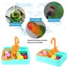 Autres fournitures d'oiseaux Distrant d'eau de mangeoire Baignoire automatique Perrot Baignoire Piscine Cage Robinet Douche de baignoire Pagayage 230130