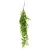 装飾的な花人工吊り下げvineヴァインヴァインガーランドユーカリのユーカリ葉緑の植物