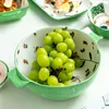 Plates Creative Cartoon Painting Ceramic Dinner Cake Plate Dish Porcelain Dessert Tableware Household Kitchen Dinnerware