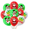 Décoration de fête joyeux noël bannière guirlande décorations de gâteau père noël ballons en Latex pour la maison cadeau de noël année décor