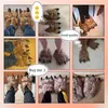 Slippels aankomst heren indoor dier klauw slippers unisex plus maat 44 45 faux bont pluize schoenen mannen vrouwen harige glijbanen 230130