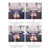 Talerze Kuche stołowe wielofunkcyjne domowe kreatywne sałatki miski owoce i naczynie warzywne szklanie akrylowe okrągłe