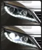 أضواء الرأس LED LED استبدال الأضواء النهارية DRL ل KIA Sportage R 2010-2014 انعطاف الإشارة المصابيح الأمامية