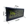 Väggklockor Partihandel som säljer högkvalitativ aluminiumlegering Remote Control monterad LED Digital Display Timer tillverkad i Kina