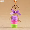 Porte-clés femmes gâteau porte-clés mode mignon pâtisseries françaises porte-clés sac breloque voiture anneau mariage fête cadeau bijoux