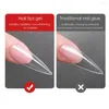 Nail Gel 2 In 1 Tips Glue And Base For False Nails Press On Art Decoration Adhesive Tool UV/LED Lamp Required