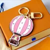 Tasarımcılar Box Luxurys ile Anahtarlık Anahtar Keychain Deri Karikatür Sıcak Hava Balon Moda Günlük Stil Anahtar Zincir Mizaç Çok Popüler Asma Çanta Güzel