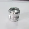 3 4 6 8 10 12 16 AN Aluminum Alloy Male Weld Plug Fitting Adapter Round Base with factory price