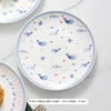 الألواح Nordic Dolphin Ceramic Plate أدوات المائدة الأدوات الطاولة