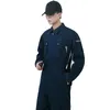 Men's Tracksuits Men Denim Trabalho Coverlls Repairman com Faixa Reflexiva Trabalhando Uniformes de Soldagem Plus Tamanho XXXL Os Roupas de Segurança's