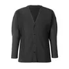 Jackets masculinos miyake plissado inverno botão solto Cardigan Designer Casat 230130
