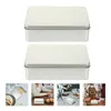 Подарочная упаковка 2pcs cookie cookie cookie boxes rakes rafe простые банки для родственников любовников семьи друзья