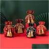 Party Favor Ins Style Fournitures de cadeaux de mariage Boîte de sac de bonbons chinois avec main Creative Tissu Drop Livraison Maison Jardin Événement festif Dhwts