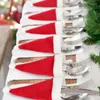 Dekoracje świąteczne naczynie stołowe worka na czapkę nóż noże