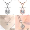 Pendant Necklaces Fashion Love Dropshaped Necklace Tenderness Like Water Zircon Highend Luxury Womens Gift Dh Drop Delivery Jewelry P Dhyaf