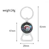 Keychains Game Genshin Impact Keychain Vision Elements Badge Bottle Opener Pendant Keyring Jewelry for Men Car Accessories