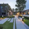 Hongcui Solar Lawn Light Outdoor Led à prova d'água Lâmpada de jardim moderna decorativa para o parque Duplex Villa duplex