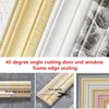 Wallpapers Waterproof Self-adhesive Baseboard Waistline Anti-collision Thickened 3D Wallpaper DIY Kitchen Bathroom Kids Room Corner Decor