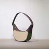 Дизайнерские сумки на плечах Ophidia G Mini Mini Half Moongag Simbag Special Canvas Vintage Messenger Сумки для женщин зеленый и красный интерьер карман на молнии