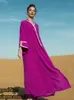 Ethnische Kleidung Ramadan Eid Red Abaya Dubai Türkei Islam Muslim Langes Kleid Abayas für Frauen Niqab Caftan Marocain Robe Musulmane Femme