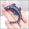 Pins Brooches Crystal Lizard For Women Cute Fashion Animal Pins Summer Style Shining Jewelry Kids Accessories Good Gift Drop Deliver Dhtv5