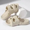 Zapatillas personalizadas con diseño de calavera para hombre, verano, diversión al aire libre, toboganes, parte inferior gruesa de playa, antideslizante, sandalias de ocio para mujer 230130