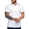 Мужская Polos Zogaa Fashion Men Polo Shirt 2023 Летняя футболка манжеты с короткими рукавами S-2xl