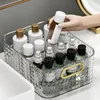 Storage Boxes Poatable Box With Handle Thickened Cosmetics Jewelry Basket Bathroom Kitchen Desktop Organizer