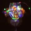 Stringhe luci per bottiglie con tappo in sughero 6 pezzi 2M/6.5FT 20 LED vino alimentato a batteria filo di rame fai da te stellato stringa fata