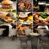 Wallpapers Custom Beer Po Wallpaper Industrial Decor Fast Food Restaurant Kitchen Snack Bar Background Wall Contact Paper