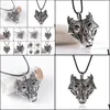 Bedelarmbanden noors s hanger ketting wolf sieraden kettingen drop levering dhjs1