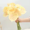 Decorative Flowers 4Pcs/Bundle Real Touch Anthurium PU Artificial Flower Christmas Wedding Home Decor Luxury Flores Plante Artificielle