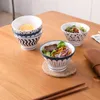 Bols Style Japonais Bol De Riz En Porcelaine Chapeau Vaisselle Pour Salade De Fruits Soupe De Nouilles Ustensile De Cuisine