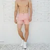 Herr shorts man casual sommarrosa och grön färg 230130
