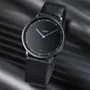 Wristwatches Brand Simple Waterproof Quartz Men's Watch Trendy Thin With Small Arabic Scale 2-pin Concave Stripe ChassisWristwatches