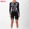 Джерси устанавливает более профессиональные женские комбинезоны 2022 капитан -рукав велосипедный костюм летний дышащий солнцезащитный крем рубашка Z230130