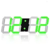 Настенные часы светодиодные цифровые хрустальные электронные пульт дистанционного управления Jumbo 3D -календарь