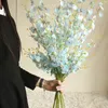 Decorative Flowers 98cm INS Dancing Orchid Artificial Wedding Decor Simulation Flower Rose Decoration Plant Wall