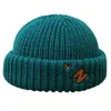 Berretti Berretto/Cappello con teschio Berretto invernale lavorato a maglia unisex Neon Caramella Colore Lettera Ricamo con risvolto Senza tesa Hip Hop Padrone di casa Docker Teschio