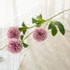Decorative Flowers 1pc Artificial 3 Heads Dandelion Flower Ball Simulation Bouquets Wall Fake Home Decoration Wedding Holding