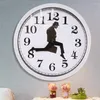 Horloges murales inspirées de la comédie Ministry of Silly Walk Clock Comedian Home Decor Nouveauté Montre Funny Mute