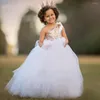 Girl Dresses Sequin Flower Dress One Shoulder First Communion Tulle Puffy Kids Wedding Party Child Princess For Girls