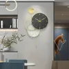 Relógios de parede 3d grande relógio minimalista de luxo nórdico silencioso Creative Banheiro decoração RELOJES MURLE