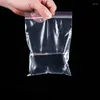 収納バッグ0.12mmプラスチックパッケージカスタムサイズポーチ食品透明なジッパー再溶散袋PEクリアセルフシーリング