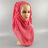 Scarves H1133 Latest Big Size Crinkle Bubble Chiffon Muslim Long Scarf Can Choose Color Fast Delivery