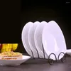 Plates Nordic Style Plate Sets Solid Color Soupiere Bone China Breakfast Dessert Vajilla Infantil Kitchen Items EH50PS