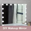 LED -glödlampa DIY Billboard Makeup Mirror Night Making Accessories Car Home Holiday Decoration