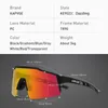 Utomhus Eyewear UV400 Sport Mountain Bike Cycling Glasses Goggles Men Solglasögon MTB 1LENS 230130
