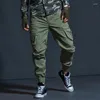 Pantalons pour hommes Hommes 2023 Haute Qualité Kaki Militaire Tactique Joggers Camouflage Cargo Multi-Poche Modes Pantalon Armée Noir